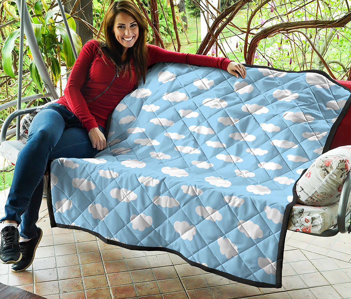 Sky Cloud Pattern Print Quilt