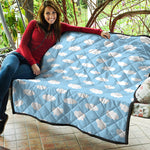 Sky Cloud Pattern Print Quilt