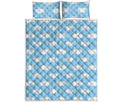 Sky Cloud Pattern Print Quilt Bed Set
