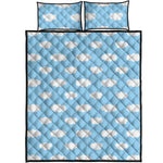 Sky Cloud Pattern Print Quilt Bed Set