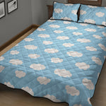 Sky Cloud Pattern Print Quilt Bed Set