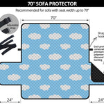 Sky Cloud Pattern Print Sofa Protector