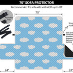 Sky Cloud Pattern Print Sofa Protector