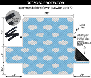 Sky Cloud Pattern Print Sofa Protector