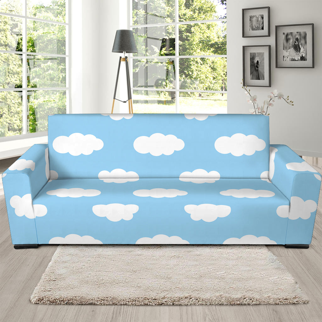 Sky Cloud Pattern Print Sofa Slipcover