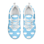 Sky Cloud Pattern Print White Sneakers