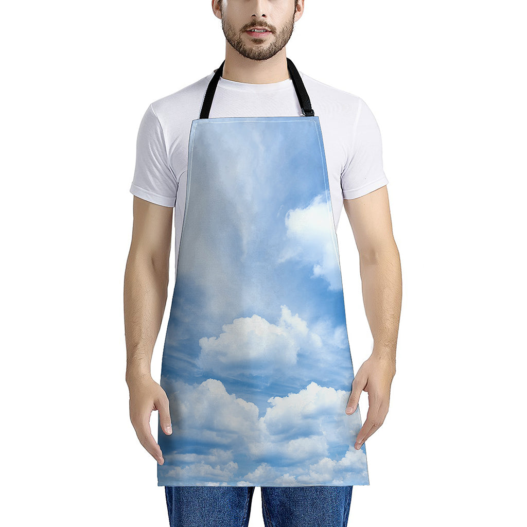 Sky Cloud Print Apron