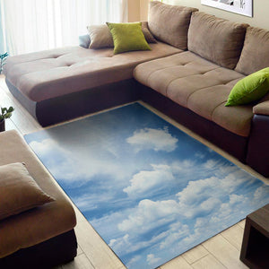 Sky Cloud Print Area Rug