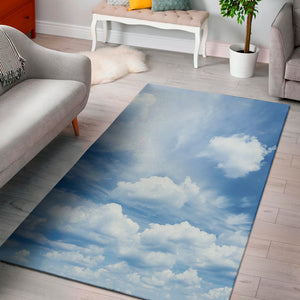 Sky Cloud Print Area Rug