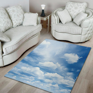 Sky Cloud Print Area Rug