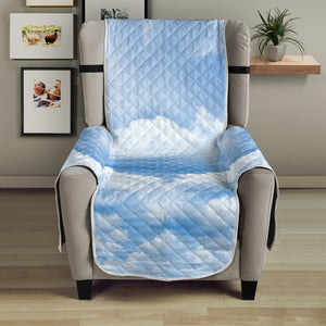 Sky Cloud Print Armchair Protector