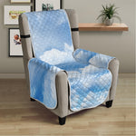 Sky Cloud Print Armchair Protector