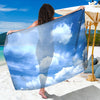 Sky Cloud Print Beach Sarong Wrap