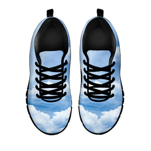 Sky Cloud Print Black Sneakers