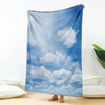 Sky Cloud Print Blanket