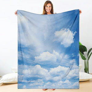 Sky Cloud Print Blanket