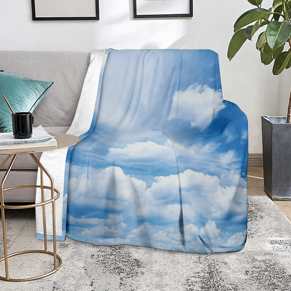 Sky Cloud Print Blanket