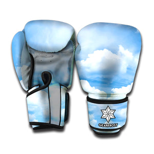 Sky Cloud Print Boxing Gloves