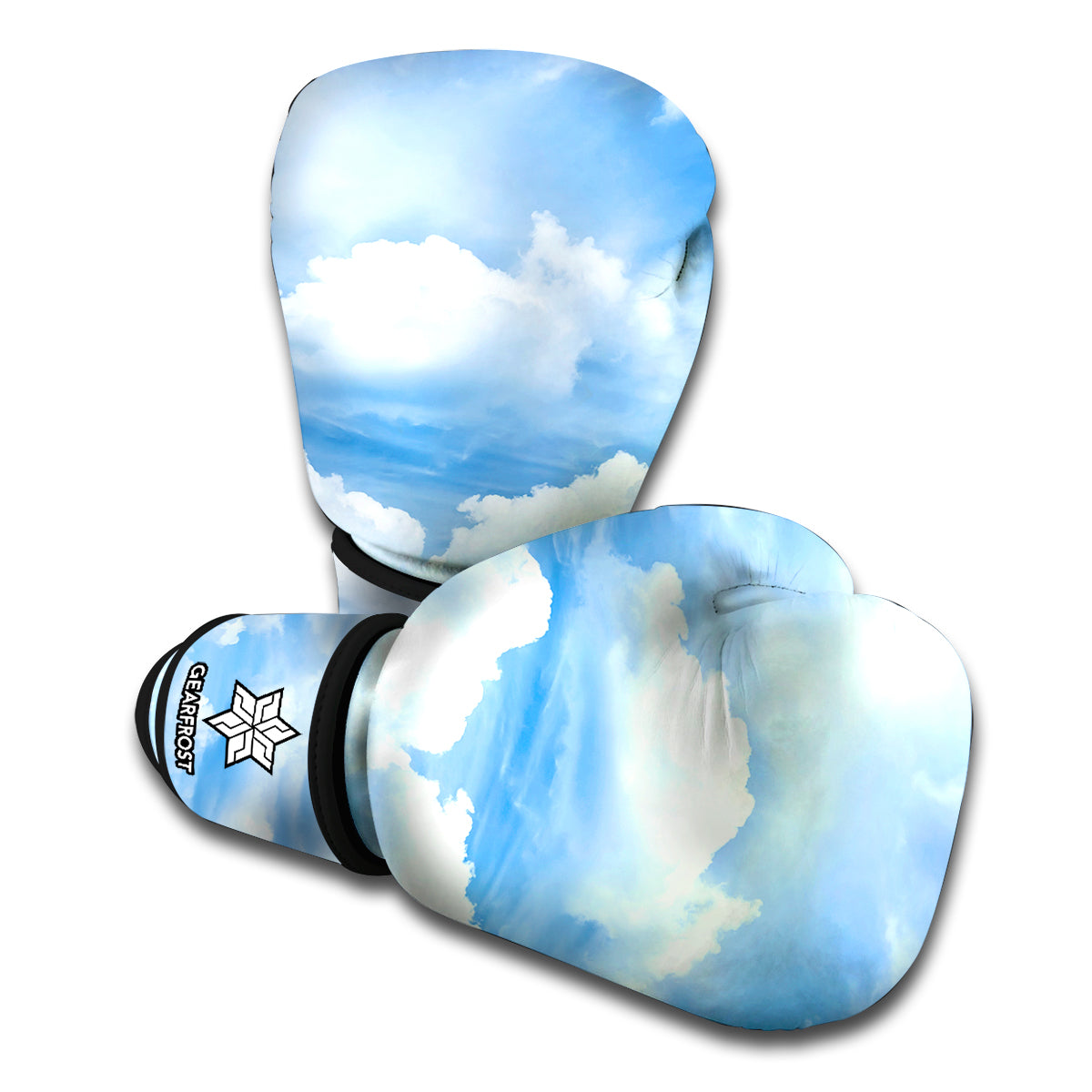 Sky Cloud Print Boxing Gloves