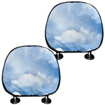 Sky Cloud Print Car Headrest Covers