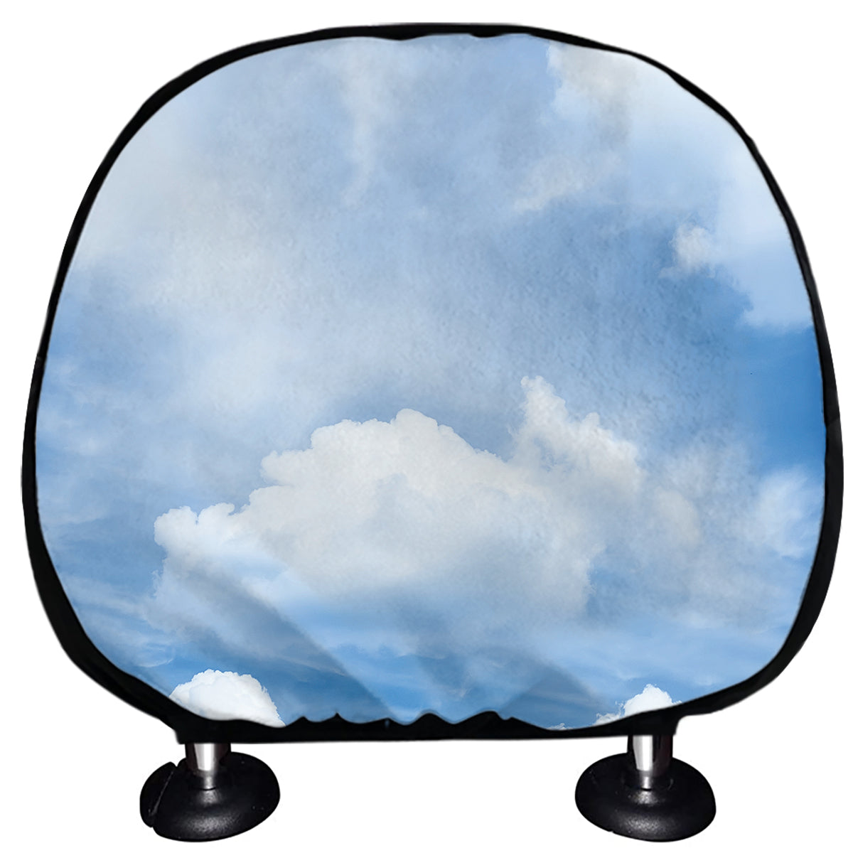 Sky Cloud Print Car Headrest Covers