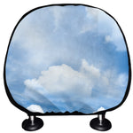 Sky Cloud Print Car Headrest Covers