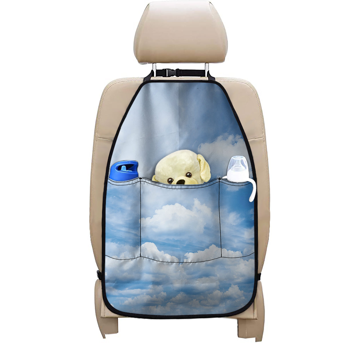 Sky Cloud Print Car Seat Organizers