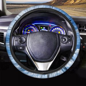 Sky Cloud Print Car Steering Wheel Cover