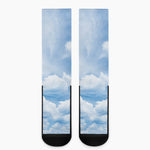 Sky Cloud Print Crew Socks