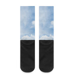 Sky Cloud Print Crew Socks