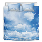 Sky Cloud Print Duvet Cover Bedding Set