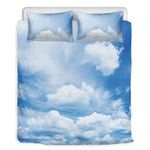 Sky Cloud Print Duvet Cover Bedding Set