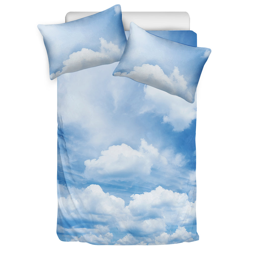 Sky Cloud Print Duvet Cover Bedding Set