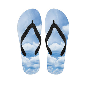 Sky Cloud Print Flip Flops