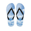 Sky Cloud Print Flip Flops