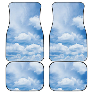 Sky Cloud Print Front and Back Car Floor Mats