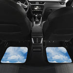 Sky Cloud Print Front and Back Car Floor Mats