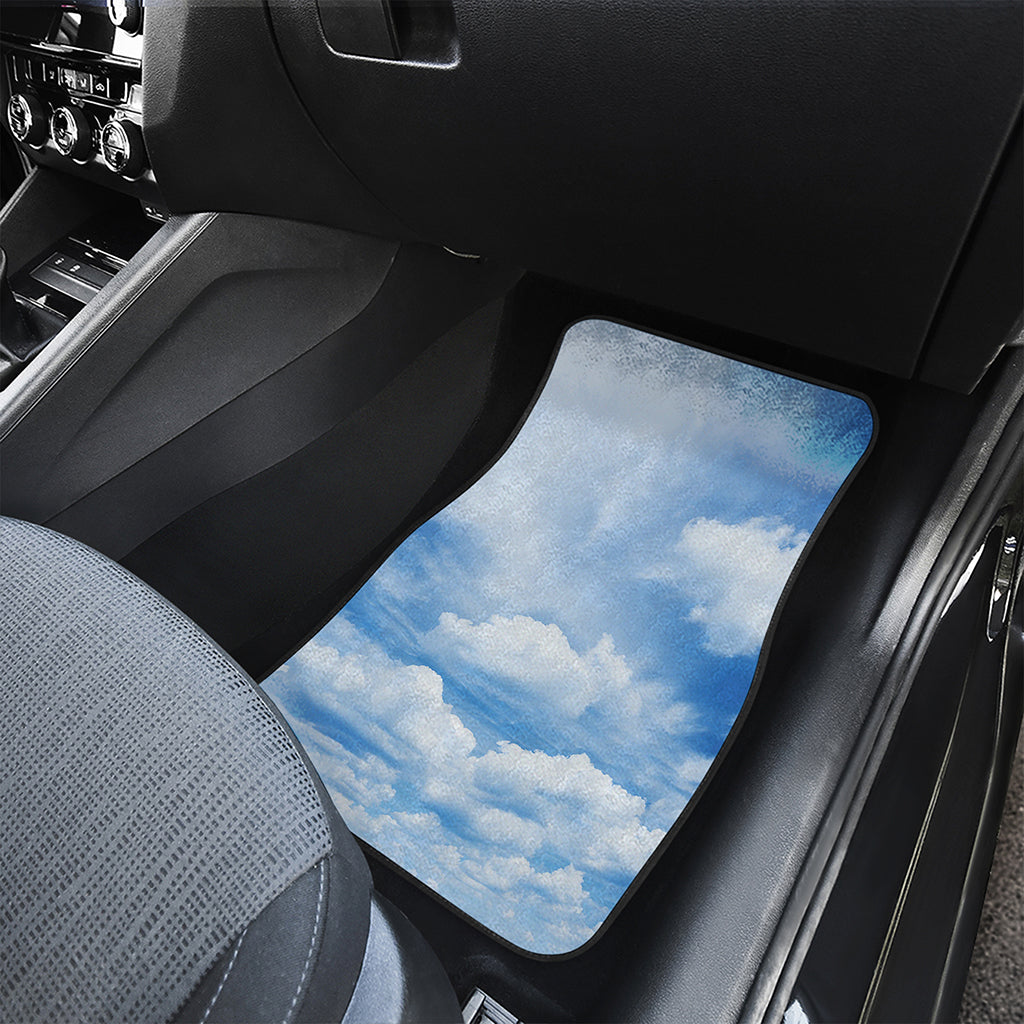 Sky Cloud Print Front and Back Car Floor Mats