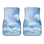 Sky Cloud Print Front Car Floor Mats