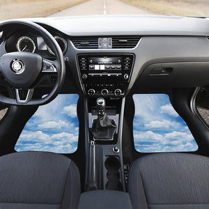 Sky Cloud Print Front Car Floor Mats