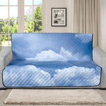 Sky Cloud Print Futon Protector