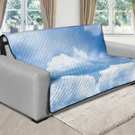 Sky Cloud Print Futon Protector