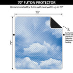 Sky Cloud Print Futon Protector