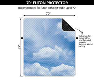 Sky Cloud Print Futon Protector