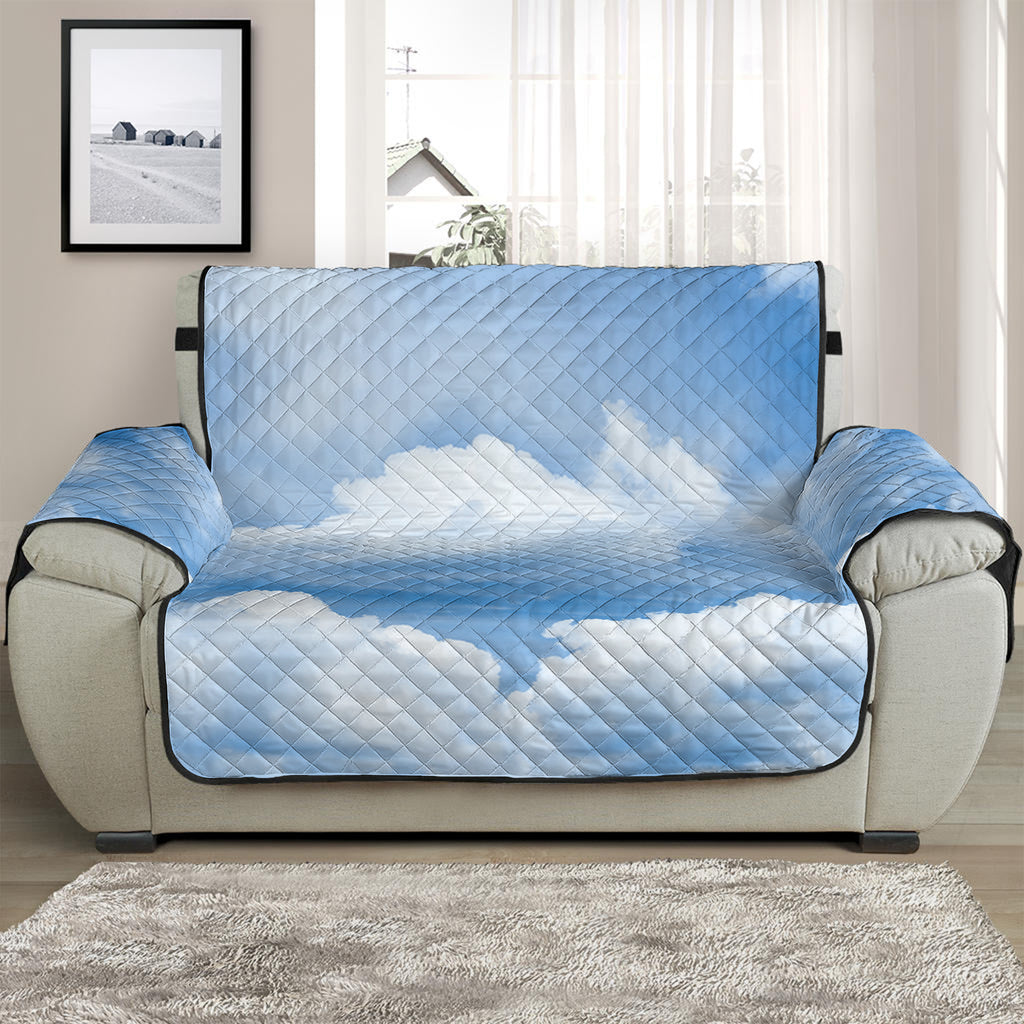 Sky Cloud Print Half Sofa Protector