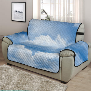 Sky Cloud Print Half Sofa Protector