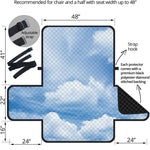 Sky Cloud Print Half Sofa Protector