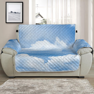 Sky Cloud Print Half Sofa Protector