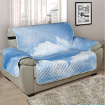 Sky Cloud Print Half Sofa Protector