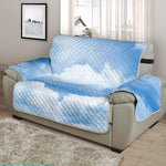 Sky Cloud Print Half Sofa Protector